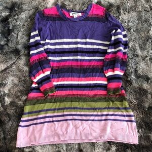 DKNY Striped Knit Sweater Dress for Girls